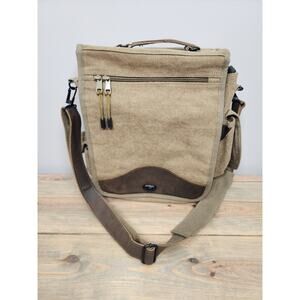 ROTHCO KHAKI GREEN CANVAS M-51 ENGINEERS MESSENGER FIELD BAG